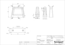 Imaginea se incarca, BUTON FURNIPART PAGODA NEGRU