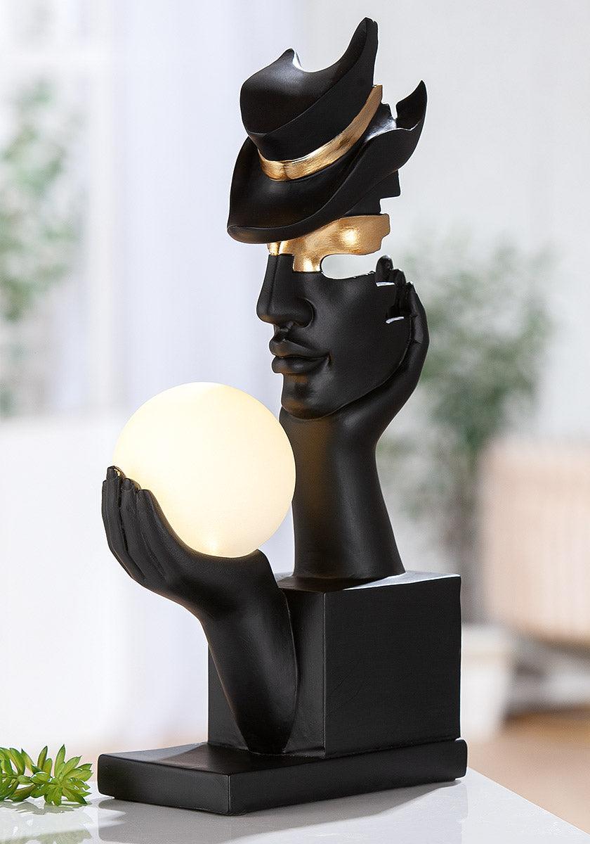 SCULPTURA BARBAT LAMPA
